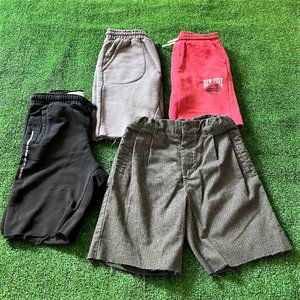 Lot of 4 Zara Kids Classic Chino & Elastic Waist Drawstring Shorts Cutoffs 10